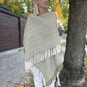 Ruana Verde seco/Crudo