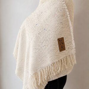 Pashmina crudo jaspeada