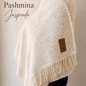 Pashmina crudo jaspeada