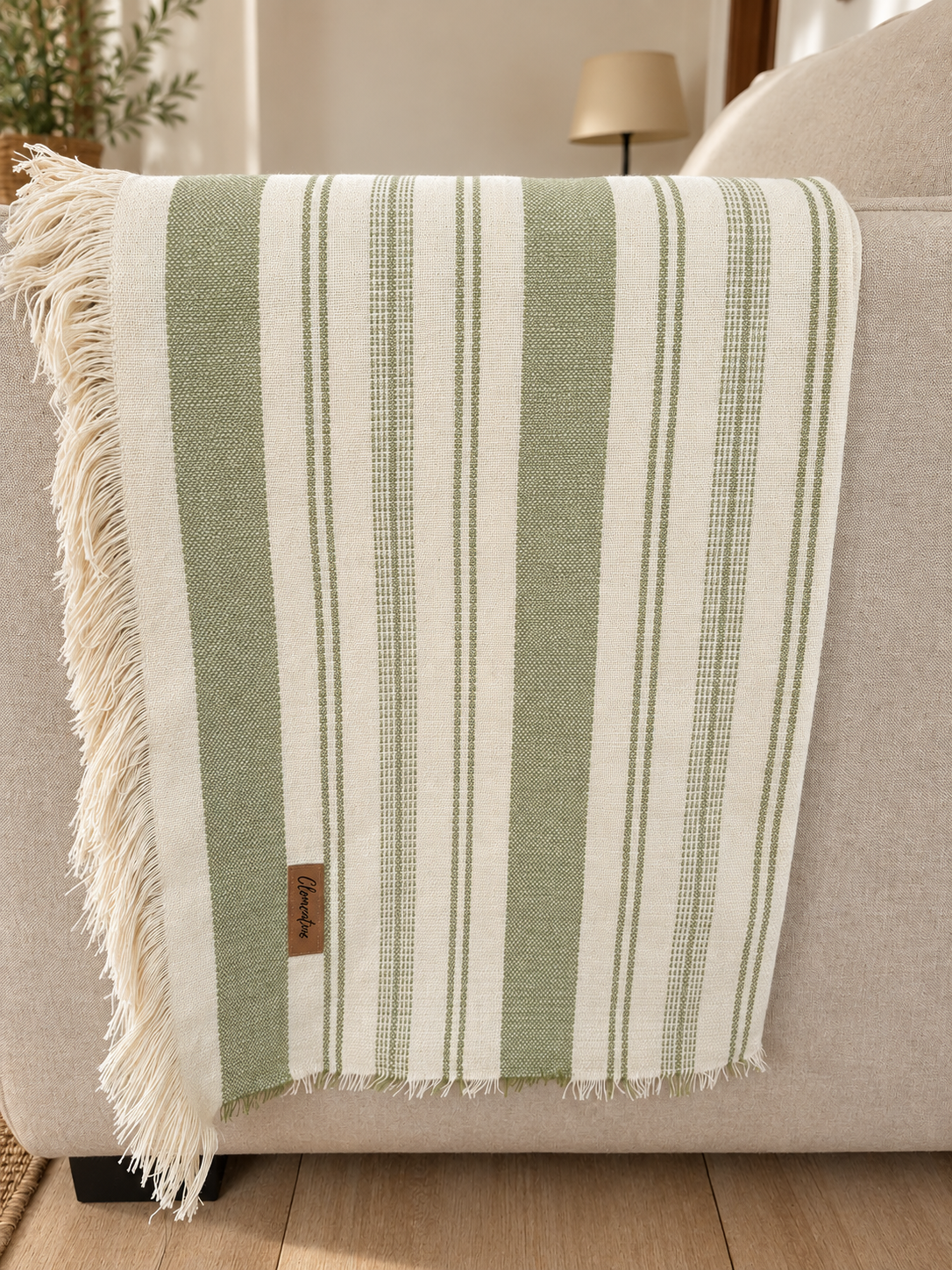 Throw verde oliva - Imagen 2